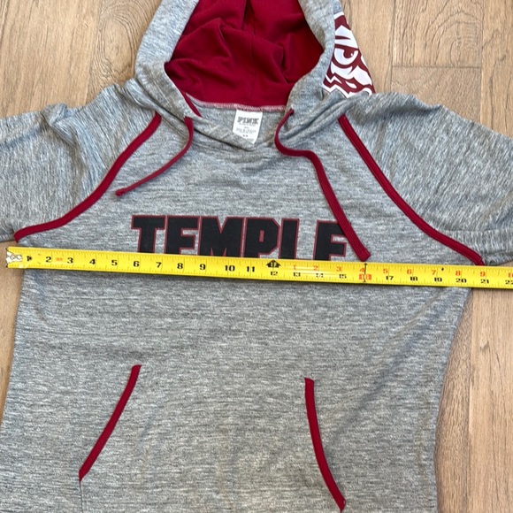EUC Victoria’s Secret Pink Temple Owls Hoodie Size Medium - Picture 5 of 10